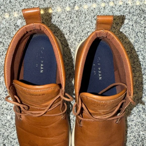 Cole Haan Men's Tan Leather Chukka Boots Size 10 - Picture 6 of 7